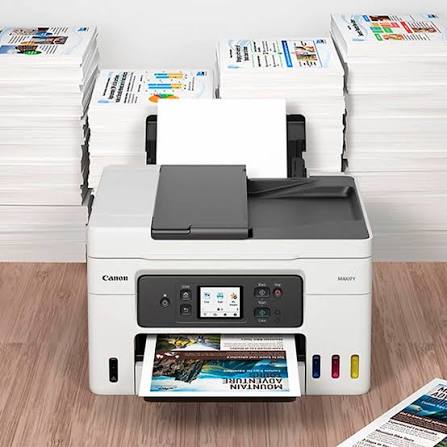 Impresora Canon MAXIFY GX4010 Multifuncional Color Tinta Continua MegaTank - Impresión, Copia, Escaneo y Fax - WiFi / LAN / USB - Dúplex Automático - Pantalla LCD 2.7" | 18 ppm Negro / 13 ppm Color
