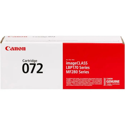 TONER CANON 072 NEGRO ORIGINAL (LBP172dw/MF284dw/MF287dw/MF289dw) | 1,600 Páginas