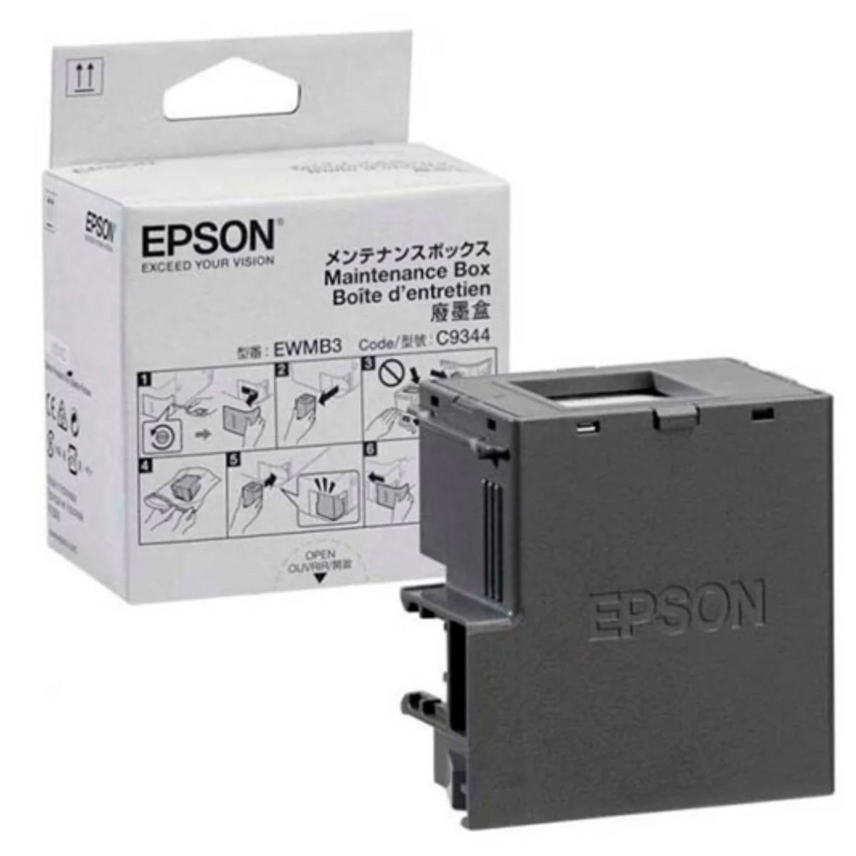 Caja de Mantenimiento Epson C9344 | C12C934461 | EcoTank L3550 | L3556 | L3560 | L5590 | ET-2840 | ET-4810 | WorkForce WF-2850 | WF-2950 | XP-4100 | XP-4200